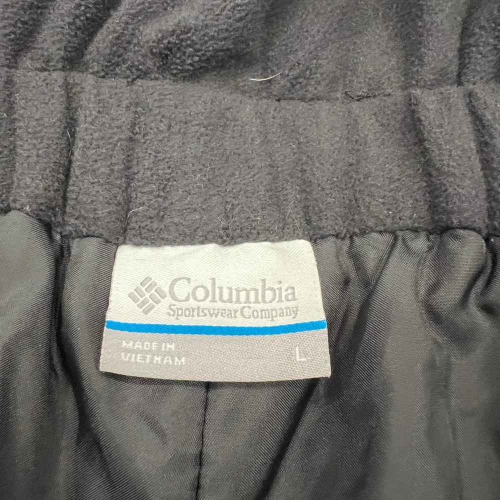 Columbia Kids Black Outgrown Insulated Snow Bibs Ski Overalls Size Large